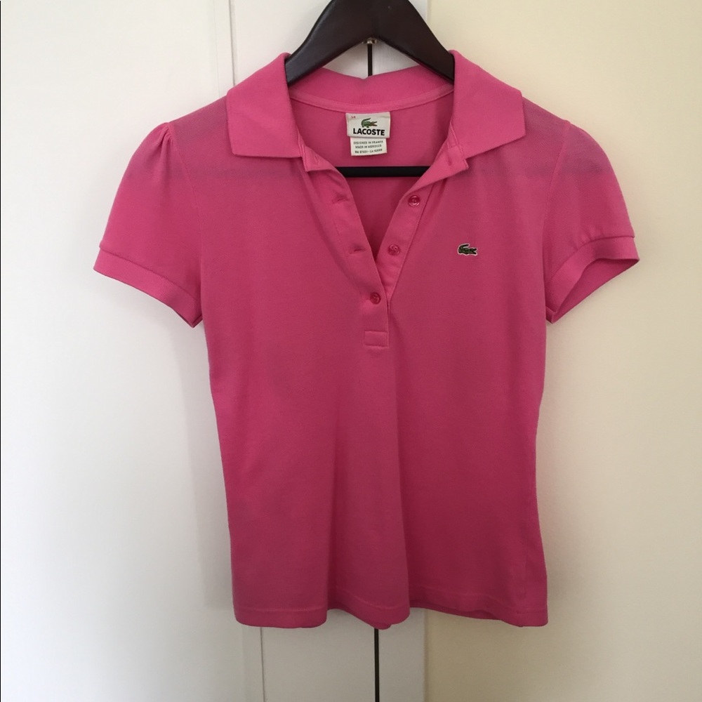 Lacoste Gathered sleeve polo 34